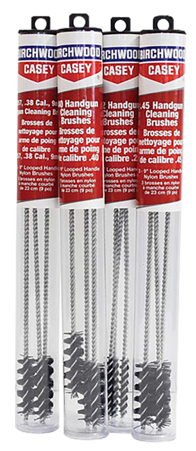 Birchwood Casey 41212 Cleaning Brushes Handgun Looped 45 Cal 9" Nylon 3 Pack