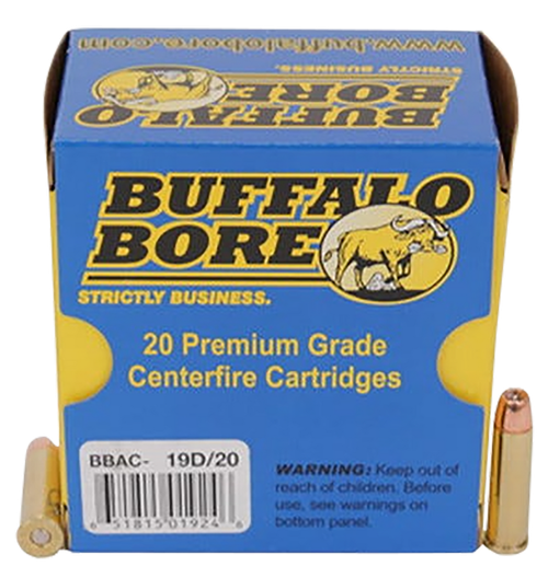 Buffalo Bore Ammunition 19D20 Heavy Strictly Business 357Mag 125gr Jacket Hollow Point 20 Per Box/12 Case