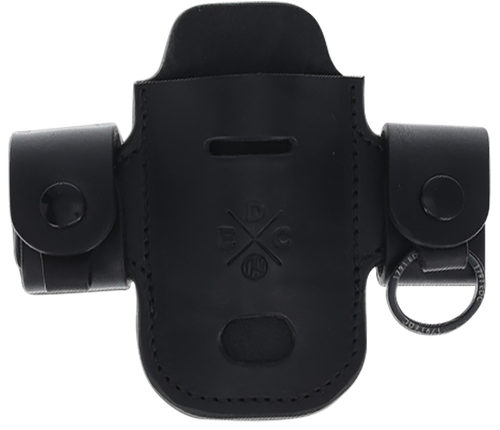 1791 Gunleather HDASSLBLKA EDC Heavy Duty Solo Action Snap OWB Black Leather Belt Loop Ambidextrous