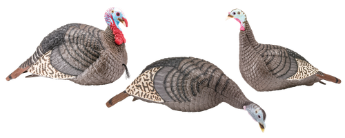 HS Strut 100006 Strut-Lite Flock Wild Turkey Species Multi Color Synthetic 3 Per Pack