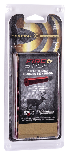 Federal PMZFS100T8 Premium Fire Stick 50Cal 100gr 10 Per Box/10 Case *For Traditions Nitro Only