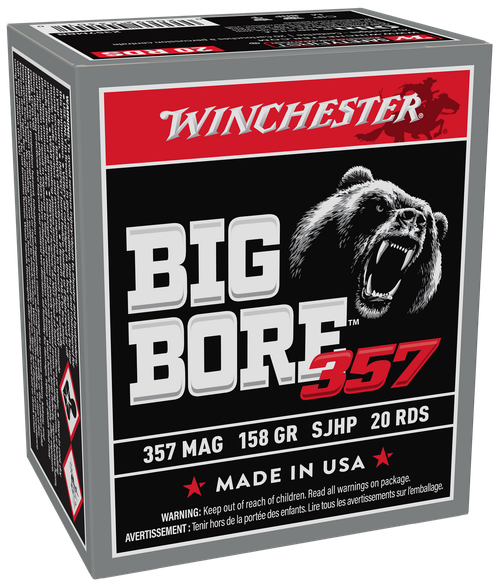 Winchester Ammo X357MBB Big Bore  357Mag 158gr Semi Jacketed Hollow Point 20 Per Box/10 Case