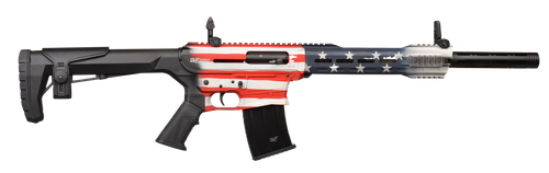 Gforce Arms GF2512USA GF25 USA 12 Gauge Semi-Auto 3" 5+1 20" Flat Dark Earth Cerakote Threaded Barrel, USA Receiver, Black Adjustable Synthetic Stock w/Black Rubber Grip