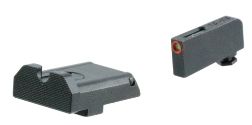 TruGlo TG13GLAPC TFX Pro  Orange Fiber Optic, Tritium Front/ Black Rear/Black Nitride Fortress Frame/Compatible w/Most Glock Except Single Stack & MOS, Front Post/Rear Dovetail Mount