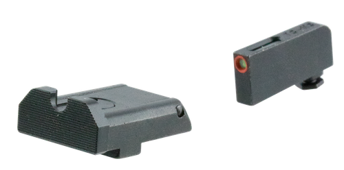 TruGlo TG13GLAPC TFX Pro  Orange Fiber Optic, Tritium Front/ Black Rear/Black Nitride Fortress Frame/Compatible w/Most Glock Except Single Stack & MOS, Front Post/Rear Dovetail Mount