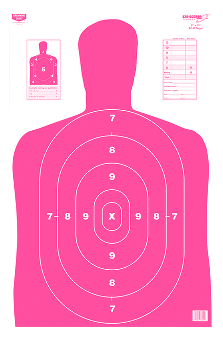 Birchwood Casey 37040 EZE-Scorer BC-27 Silhouette Paper Target 23" x 35" 100 Per Pkg