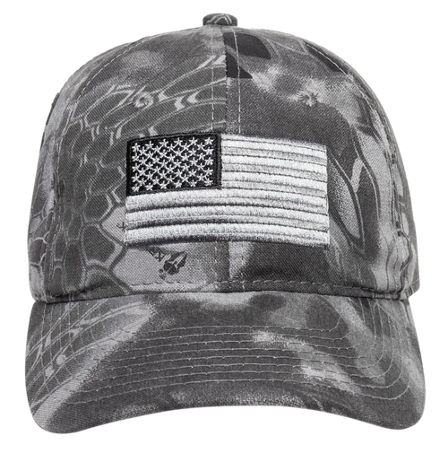 Outdoor Cap 120159-3-3 USA Flag  Kryptek Raid Hook & Loop OSFA Unstructured