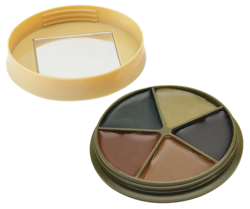 HME CMOFP5 Camo Face Paint Kit Black/Brown/Green/Sand/Light Green