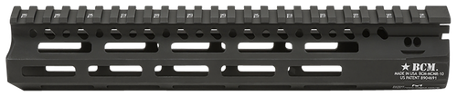 BCM MCMR10556BLK BCMGunfighter MCMR 10" M-LOK, Free-Floating Style Made of Aluminum with Black Anodized Finish for AR-Platform