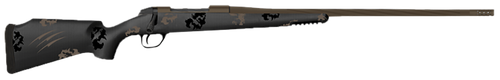 Fierce Firearms TWTROG300WIN22BT Twisted TI Rogue 300 Win 22" Black Cerakote Steel Threaded Barrel, Black Cerakote Drilled & Tapped Titanium Receiver, LR Negative Comb Trophy Camo Carbon Fiber Stock