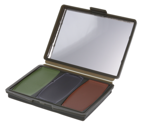 Hunters Specialties 00260 Camo-Compac 3 Woodland Makeup Kit Black/Brown/Green