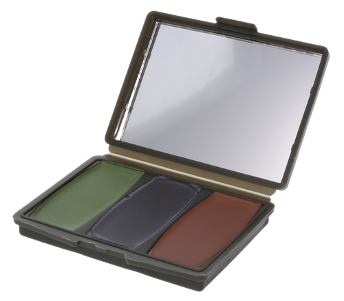 Hunters Specialties 00260 Camo-Compac 3 Woodland Makeup Kit Black/Brown/Green