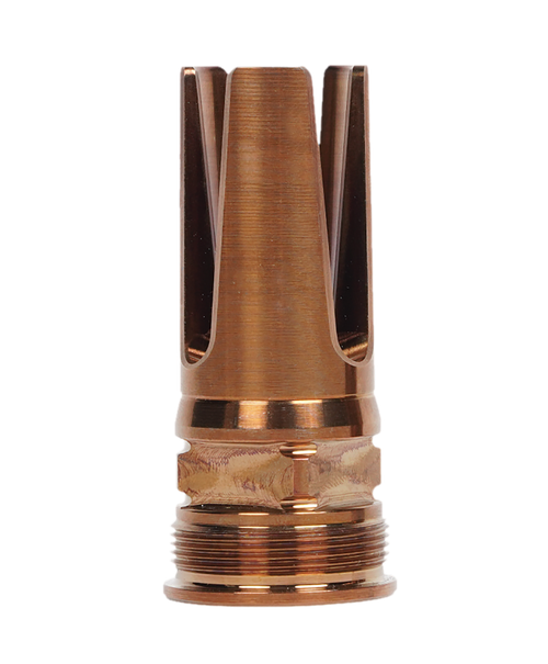 Q LLC ACCFH5/8248.6 Flash Hider  8.6 Blackout Steel 5/8"x24 Threads 2.13" OAL