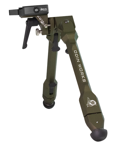 Odin Works BPPRIZMARCARG Precision Bipod Arca Ranger Green 4.0"-14.50" 6061 Aluminum/303 Stainless Steel