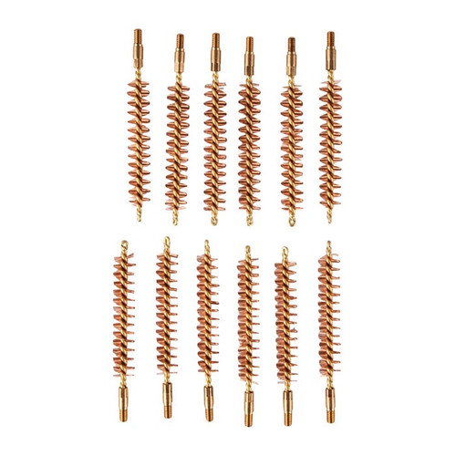 BRONZE RIFLE BORE BRUSH, 50 CALIBER, 8-32M, 12 PACK
