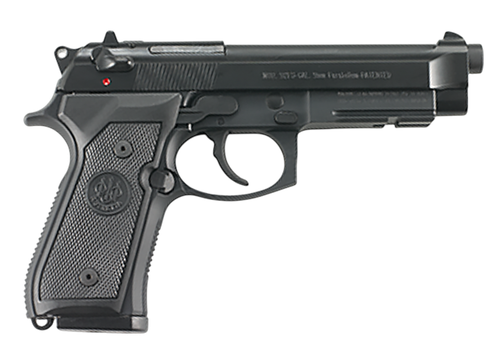 Beretta USA JS92M9A1 92FS Type M9A1 Full Size 9mm Luger 10+1 4.90" Black Barrel, Black Cerakote Steel Serrated Slide, Black Aluminum Frame w/Beavertail & Picatinny Rail, Black Textured Grip