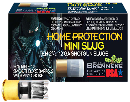 Brenneke SL122MS Home Protection Mini Slug 12Gauge Slug Shot 10 Per Box/25 Case