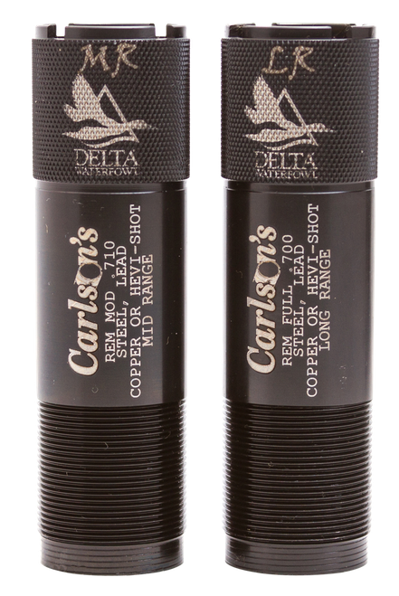 Carlson's Choke Tubes 07260 Delta Waterfowl  Remington Rem Choke 12 Gauge Mid/Long Range Knurled 17-4 Stainless Steel