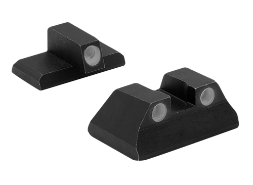 Meprolight USA 115193101 Tru-Dot  Green Tritium White Outline Front Sight-Green Tritium White Outline Rear Sight H&K P2000/P2000 SK