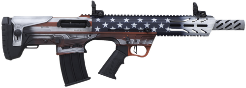 Citadel FRPS1218USA Pup Scout  12 Gauge Semi-Auto 3" 5+1 18.50" Steel Barrel, USA Flag Picatinny Rail Aluminum Receiver, Picatinny Handguards, Adj Cheek Riser Synthetic Stock, Black Polymer Grip