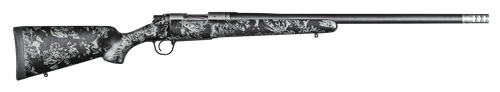Christensen Arms 8010615300 Ridgeline FFT 30-06 Springfield 4+1 22" Carbon Fiber/Threaded Barrel, Stainless Steel, Black with Gray Accents Stock