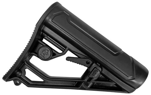 ADAPTIVE TACTICAL AT02013 EX Performance Lite Adj. Black Synthetic M4 Style, Swivel Stud, Fits AR-Platform (Mil-Spec Buffer Tubes)