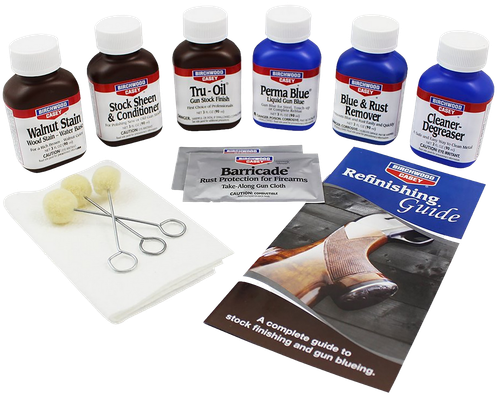 Birchwood Casey 20001 Deluxe Perma Blue & Tru-Oil Gun Stock Finishing Kit