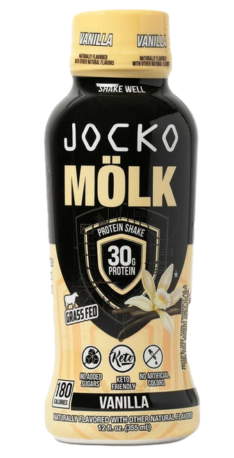 Jocko Fuel 29091 Vanilla Protein Shake 12oz 12Pack