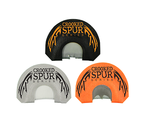 Foxpro CSMCOMBO Crooked Spur Combo Pack Diaphragm Call Double/3.5 Reed Turkey Sounds Attracts Turkeys Black/Orange/White 3 Piece