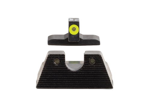 Trijicon 600895 HD XR Night Sight Set Green Tritium/Yellow Outline Front, Green Tritium Rear, Black Frame, Fits H&K VP9/45C/45C Tactical/P30/P30L/P30SK