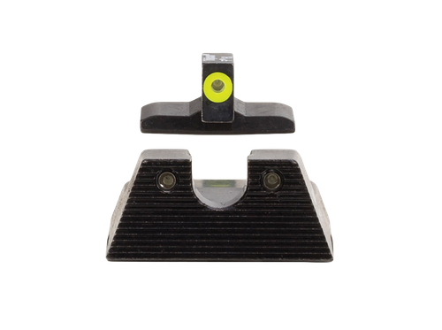 Trijicon 600895 HD XR Night Sight Set Green Tritium/Yellow Outline Front, Green Tritium Rear, Black Frame, Fits H&K VP9/45C/45C Tactical/P30/P30L/P30SK