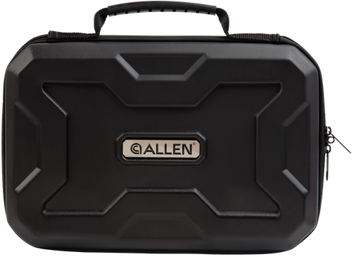 Allen 8212 EXO  Handgun Case Black Polymer, Egg Crate Foam, Lockable Zipper & Molded Rubber Handle 12" L