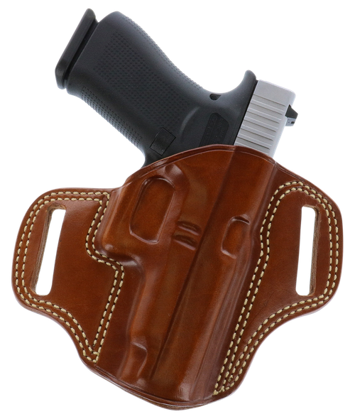 Galco CM880 Combat Master  OWB Tan Leather Belt Slide Fits Springfield XDM 4.5" Right Hand