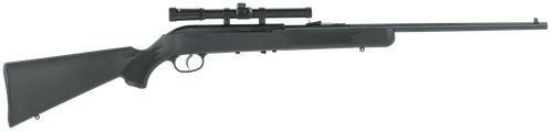Savage Arms 40061 64 FLXP Full Size 22 LR 10+1 21" Matte Black Sporter Barrel, Matte Black Grooved Carbon Steel Receiver, Matte Black Fixed Synthetic Stock, 4x15mm Scope, Left Hand