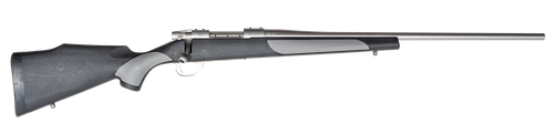 Weatherby  Vanguard Weatherguard Full Size 30-06 Springfield 5+1 22" Satin Threaded Barrel, Satin Stainless Steel Drilled & Tapped Receiver, Black/Gray Weatherguard