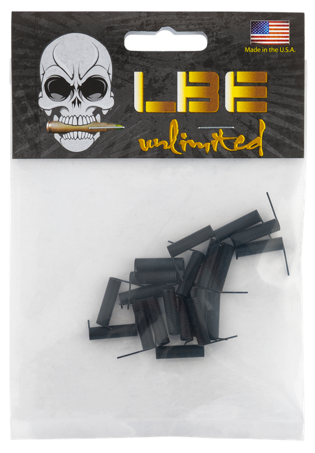 LBE Unlimited AREPS20PK AR Parts Ejection Port Cover Spring 20 Pack AR-15 Black Stainless Steel