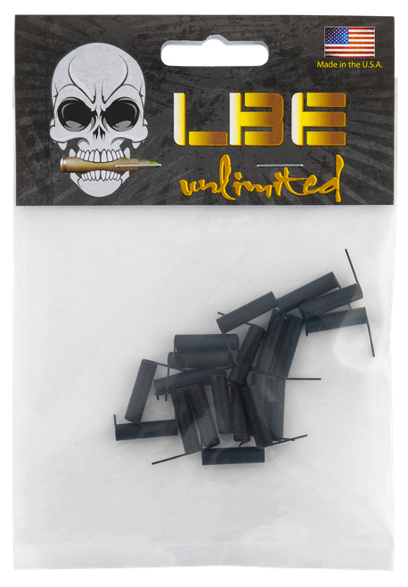 LBE Unlimited AREPS20PK AR Parts Ejection Port Cover Spring 20 Pack AR-15 Black Stainless Steel