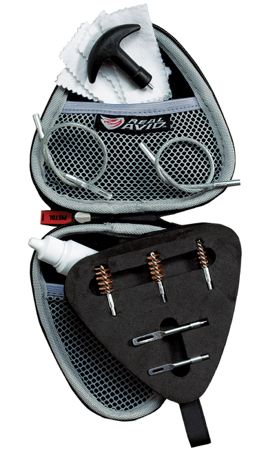 Real Avid AVGCK310P Gun Boss Cleaning Kit Multi-Caliber Handgun/Black Weather Resistant Nylon Case