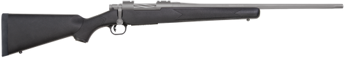 Mossberg 28006 Patriot  7mm-08 Rem 5+1 22" Stainless Cerakote Fluted Barrel, Stainless Cerakote Receiver Drilled & Tapped, Black Fixed Synthetic Stock, Right Hand