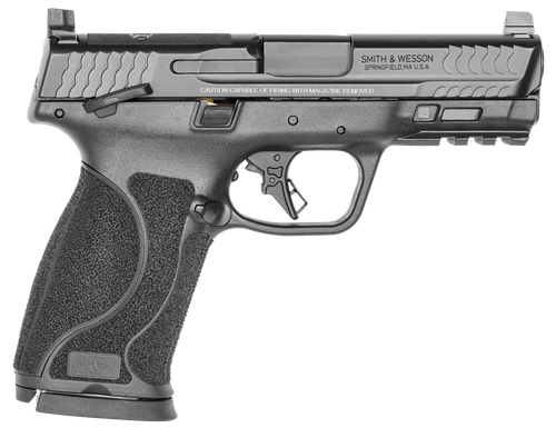Smith & Wesson 13390 M&P M2.0  Full Size 10mm Auto 15+1, 4" Black Armornite Stainless Steel Barrel & Optic Cut/Serrated Slide, Matte Black Polymer Frame w/Picatinny Rail