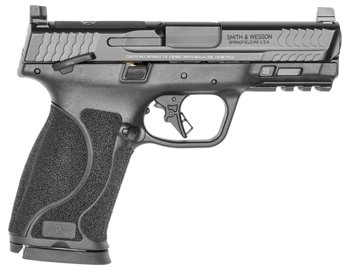 Smith & Wesson 13390 M&P M2.0  Full Size 10mm Auto 15+1, 4" Black Armornite Stainless Steel Barrel & Optic Cut/Serrated Slide, Matte Black Polymer Frame w/Picatinny Rail