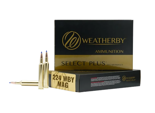 Weatherby M22437HCB   224WthbyMag 37gr Hammer Custom 20 Per Box/10 Case