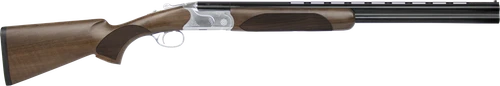 CZ-USA 06469 Redhead Premier Reduced Length 20 Gauge Compact 3" 2rd 24" Gloss Black Chrome Barrel, Silver Satin Chrome Metal Finish, Turkish Walnut Stock Includes 5 Chokes
