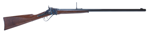 Cimarron AS150 1874 Sharps Sporting 45-70 Gov 1rd 32" Blued Barrel, Color Case Hardened Receiver, Walnut Fixed Straight Stock