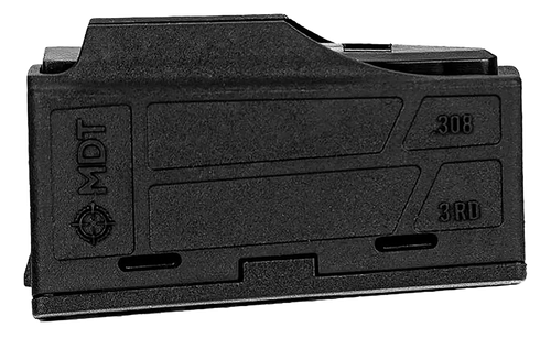 Mdt Sporting Goods Inc 105089BLK AICS Magazine  3rd Flush Fit 308/6.5 Creedmoor Short Action, Black Polymer Fits Some Chassis/Bottom Metal (MDT/XLR/KRG/GRS/CDI/Pacific Tool & Gauge)