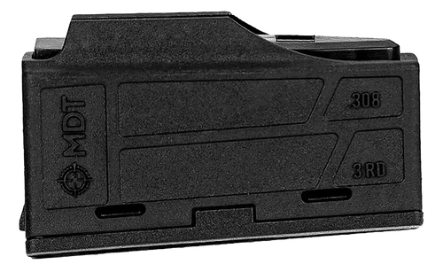 Mdt Sporting Goods Inc 105089BLK AICS Magazine  3rd Flush Fit 308/6.5 Creedmoor Short Action, Black Polymer Fits Some Chassis/Bottom Metal (MDT/XLR/KRG/GRS/CDI/Pacific Tool & Gauge)