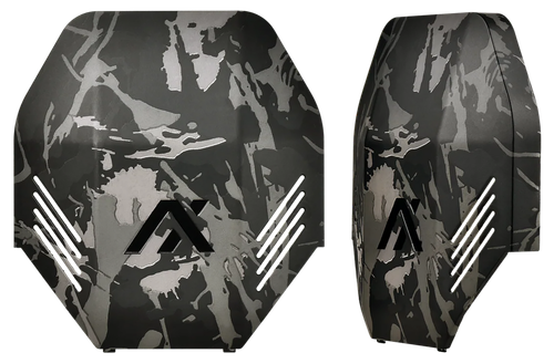 Axil LLC MXPLTBC MX Plate  Polymer Over the Head Black Camo