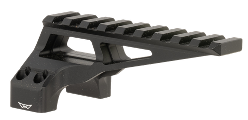 Warne 7860M DiviingBoard Mount  Black Aluminum 34mm Tube Picatinny Rail