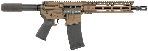 Diamondback DB1915K071 DB15  5.56x45mm NATO 30+1 10" Black Nitride Threaded Barrel, M-LOK Handguard, Midnight Bronze Aluminum Picatinny Rail Receiver, Black Buffer Tube, Black Magpul Grip, Right Hand