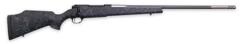 Weatherby MAM01N7MMPR8B Mark V Accumark 7mm PRC 3+1 24" Threaded/Fluted Stainless Barrel, Graphite Black Rec, Gray Webbed Black Monte Carlo Stock, Accubrake Muzzle Brake, Adj. TriggerTech Trigger